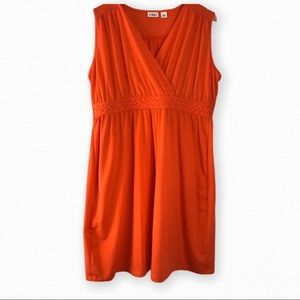 Cato Empire Waist Sleeveless Dress V-Neck